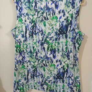 Northern Reflection Pattern Blouse SIZE L